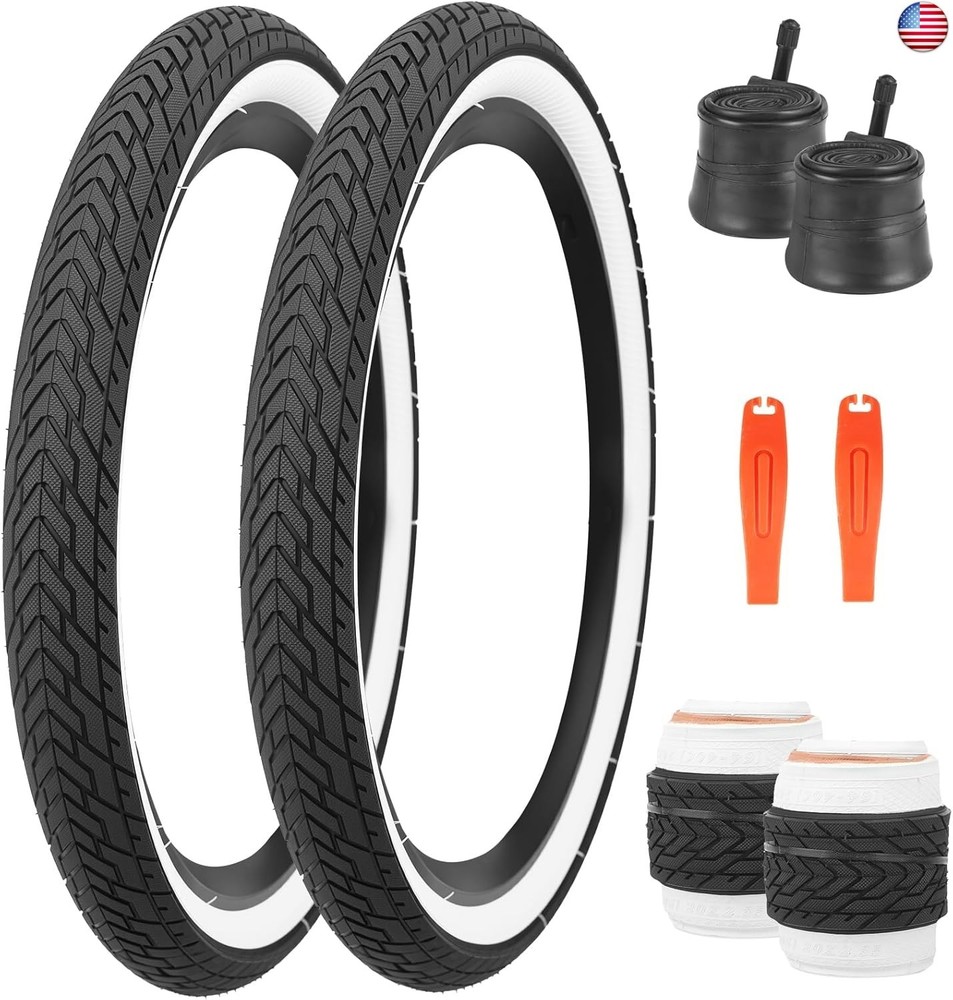 ZUKKA 20 x 2.35 Bike Tire 1/2 Pack 20 inch x 2.35 BMX Bike Tire Folding
