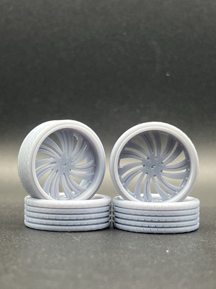 1/25 Scale Resin 26 Inch Model Car Wheel Set