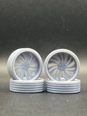 1/25 Scale Resin 26 Inch Model Car Wheel Set