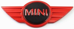 Silver Black Mini Cooper Rear Emblem Badge New OEM 51147026186 02-17 FAST SHIP
