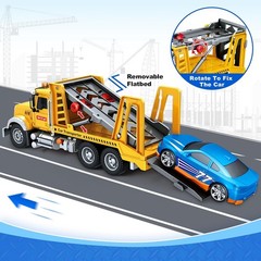 Kids Toys for 3 4 5 6 7 8 Years Old Boys, Transport Cars Carrier with Racing…