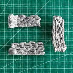 1/35 Scale Die-Cast Resin Model Assembled Kit Sandbag Pile Model Scene Model …