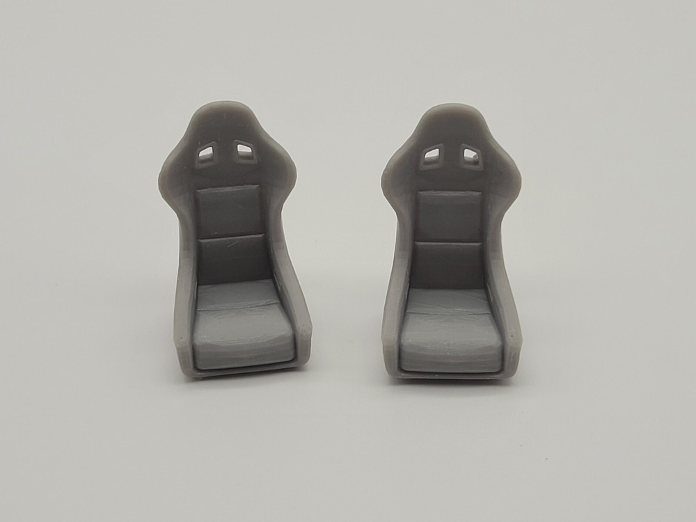 1/24, 1/25 scale racing and drifting car seats (set of 2)