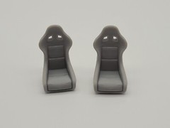 1/24, 1/25 scale racing and drifting car seats (set of 2)
