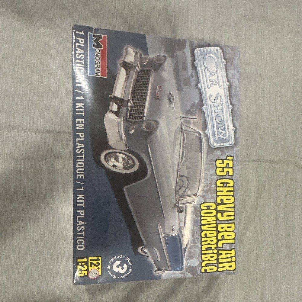 Monogram 1955 Chevy Bel Air Convertible 1:25 model kit new in box