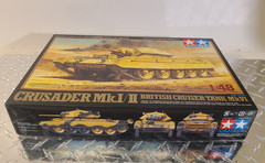 Tamiya Crusader Mk.I/II British Cruiser Tank 1/48 Item 32541 Sealed Contents