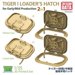 T-Rex 1/35 Loader’s Hatch for Tiger I Mid Production Casted and Welded 2in1