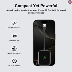 Wireless CarPlay & Android Auto Adapter ? 2-in-1 Plug & Play Solution,