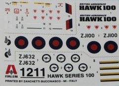 1/72 Hawk Mk.100 British fighter Italeri 1211 Plastic Model kit