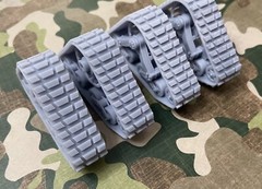 Resin Tank Track Truck wheels For Model Truck 1/24,1/25 Scale