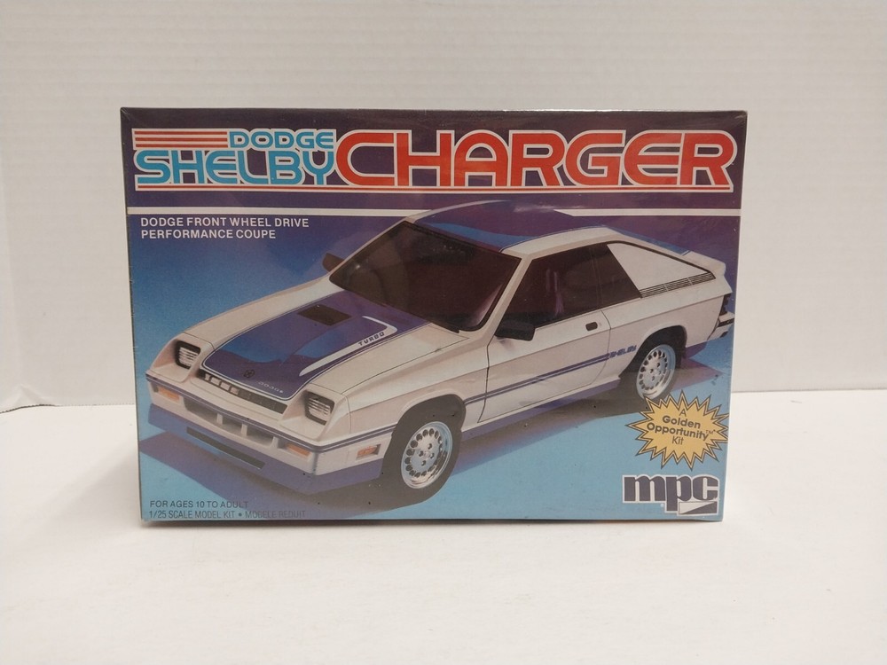 Vintage NEW SEALED IN BOX MPC 1984 Dodge Shelby Charger kit 1/25 Factory Sealed