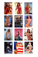 1:25 G scale model 1980s pin up signs posters
