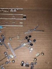Vintage Junkyard Lot Of Plastic Model Chrome Parts And Pieces (Lot Jy441)