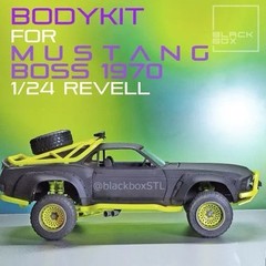 Offroad Body Kit for 1:24 Revell 1970 Mustang Boss 302