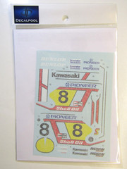 Decalpool 1/12 Kawasaki KR500 #8 GP Racer Kork Ballington 1982 Decal Sheet DP295