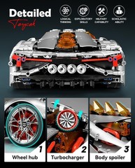 BAV 1:10 Sports Car Building Set Model and Racing Collectable J10015 LAMPOER