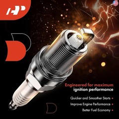 A-Premium Iridium Platinum Spark Plugs Compatible with Volkswagen Jetta,