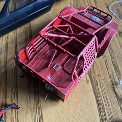 Built Model Car, 1991 Monogram Stock Car STARTED, INCOMPLETE, MODIFIED