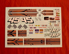 AMT 1963 Chevy Impala Decal Sheet 1/25