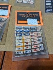 Prestons Car Parts – #11 – 1:24 Scale – Assorted License Plate/Tire Decals – NOS
