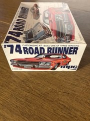 RARE SEALED MPC 1974 PLYMOUTH ROAD RUNNER 1/25 SCALE MODEL CAR. THREE VERSIONS.