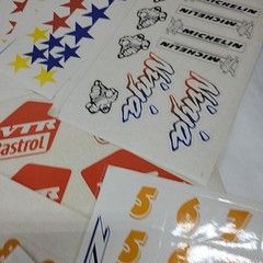 VTG Lot Of Model Car Kit Decals Stickers Sheets Auto Customizing Racing 24 Sheet