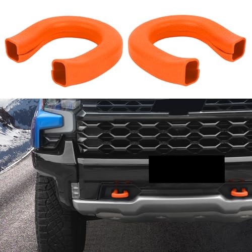 Tow Hook Cover Fit for 2007-2025 Chevy for Silverado 2007-Present Orange