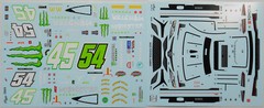 NASCAR DECAL #54 MONSTER ENERGY 2023 TOYOTA CAMRY TY GIBBS 1/24 POWERSLIDE