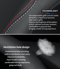 Deer Route Custom-Fit For Bmw Steering Wheel Cover Premium Leather Car Steering