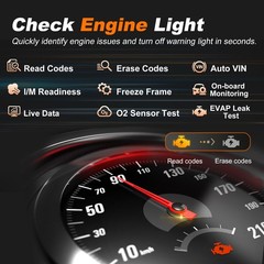 Obdmate Obd2 Scanner Diagnostic Tool Battery Test Readclear Codes View Live