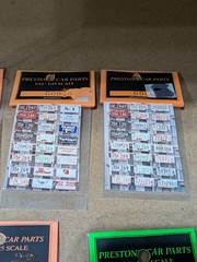 Prestons Car Parts – #5 – 1:24 Scale – Assorted License Plate Decals – NOS