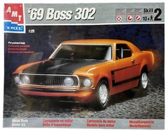AMT/Ertl’69 Boss 302 Pre-Painted Metal Body 1998 1:25 Model Kit NEW Ford Mustang