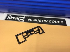 MODEL CAR PARTS Revell ‘50 AUSTIN COUPE HOOD HINGES NEW PATRS