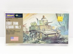 SEALED NOS Hasegawa Light Tank Stuart MK 1 M3A1 1/72 Scale WWII Vintage Model