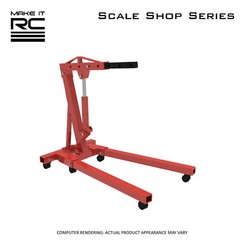Make It RC 1/24 Scale Engine Hoist for Model Car Shop, Diorama, Garage, Tools