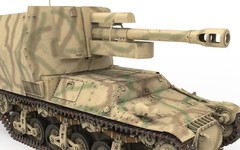 Zimi 35077 1/35 10.5cm leFH-18/4 [Becker]&50-ton Type SSy45 Platformwagen[2 in1]
