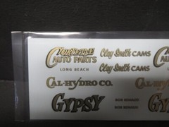Corvette Auto Parts/Gypsy AA/GS 1/25 Decal from Fremont Racing Specialties