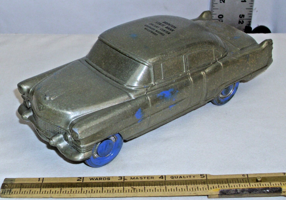 BANTHRICO 1954 CADILLAC METAL PROMO CAR MODEL 1:25 BANK