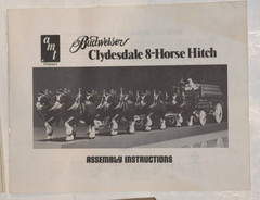 Vintage AMT Budweiser Clydesdale 8-Horse Hitch 1/20 Model Kit #7702 1978