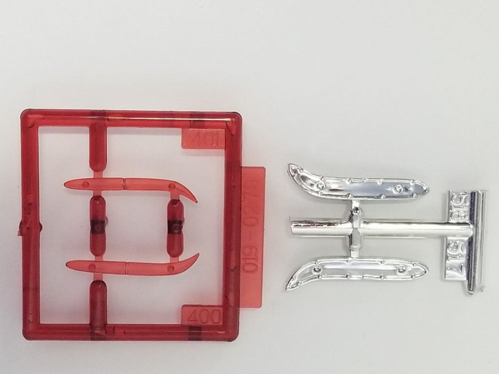 1958 Edsel Pacer TAILLIGHTS (bezels & lenses) from AMT 1:25 Model Kit 58