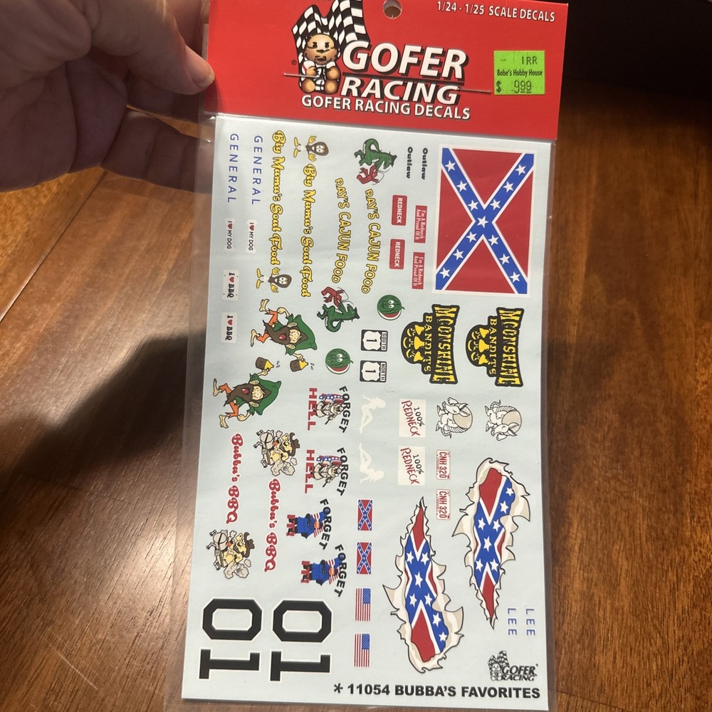 Gofer Racing 11054 Bubba’s Favorites Decals
