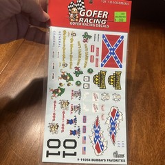Gofer Racing 11054 Bubba’s Favorites Decals