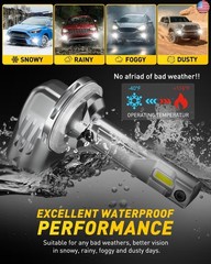AUXITO 881 LED Fog Light Bulbs, 16,000LM 500% Super Brighter, 10 Years