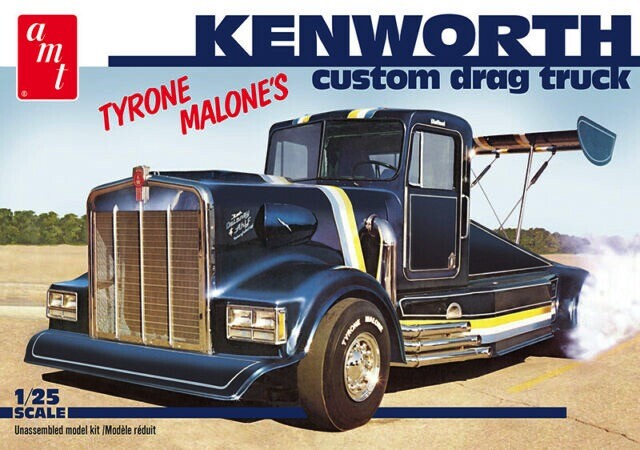 AMT Kenworth Custom Drag Truck Tyrone Malone 1/25 Plastic Model Kit 1157