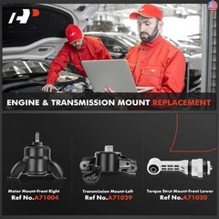 A-Premium 3PCS Engine Motor and Transmission Mount Set Compatible with Hyundai