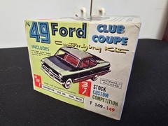 VTG 1949 AMT Ford CLUB COUPE 3 In 1 Customizing Kit BUILD A GASSER DRAG RACER