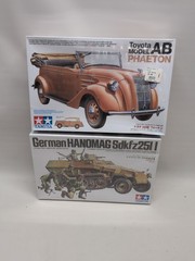 lot(2) Tamiya 1/35 German Models 35020 Hanomag Sdkfz251/1 & 35338 Phaeton