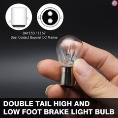 10 PCS 1157 Tail Light Bulbs, Automotive Brake Light Bulbs, Turn Signal Light