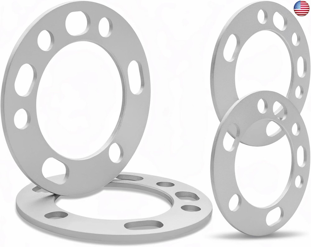 LUJIANI 4 Pack Universal Wheel Spacers, 2/9″ (5.8 mm) Die Cast Replacement