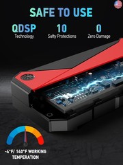 DBPOWER Peak 3000A 18000mAh Portable Car Jump Starter (up to 8.0L Gas, 6.0L